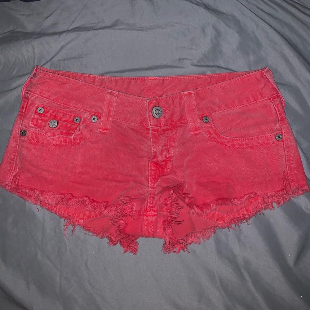 True Religion Joey cut off shorts